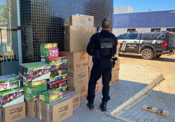 Operação apreende 32 mil fogos de artifício clandestinos durante fiscalização no interior da Bahia