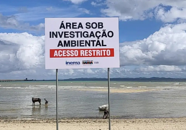 Governo do Estado decreta situação de emergência na praia de São Tomé de Paripe