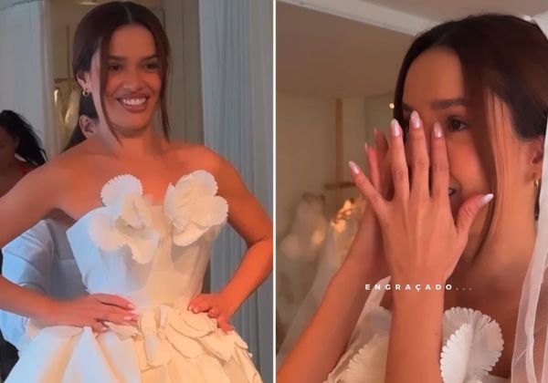 Juliette se emociona ao escolher vestidos para o casamento e revela desejo: ‘Quero mais periguete’ 