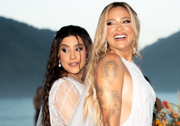 Lauana Prado e Tati Dias oficializam união em cerimônia à beira-mar em Ubatuba 