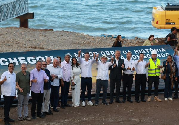 Rui Costa, Jerônimo, Otto e Wagner celebram avanço da Ponte Salvador-Itaparica: 'Os fatos estão aqui'