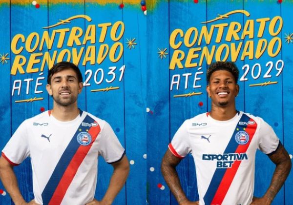 Bahia renova contratos de Marcos Victor e Nicolás Acevedo