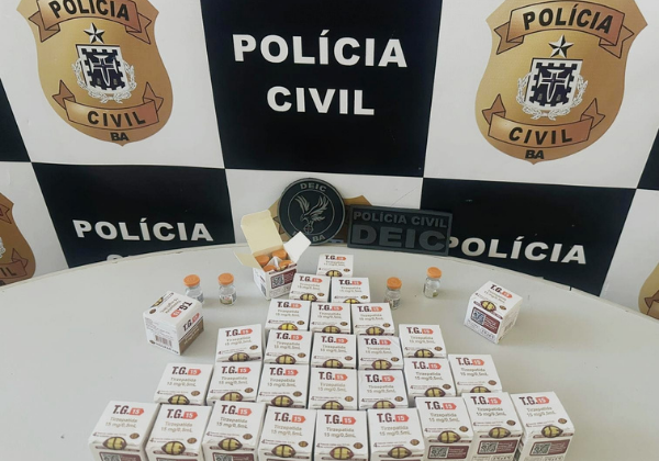 Polícia Civil apreende 124 ampolas de Mounjaro em ônibus interestadual
