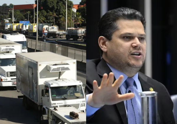 Caminhoneiros fazem greve em defesa da MP do Frete: ‘Quem causou foi Alcolumbre’