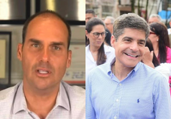 Eduardo Bolsonaro afirma ver ‘com bons olhos’ candidatura de ACM Neto ao governo da Bahia