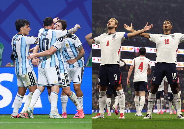 Argentina e Inglaterra duelam com força máxima por vaga na final da Copa do Mundo