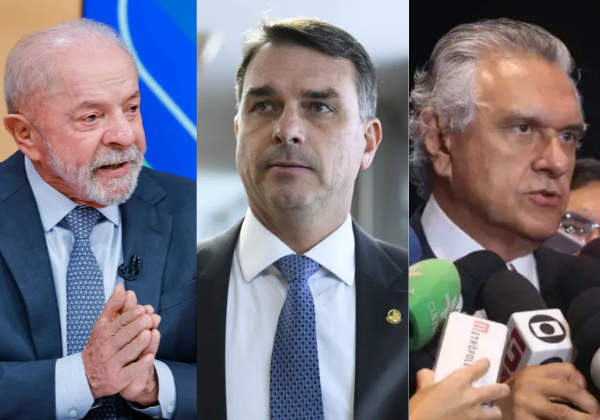 Pesquisa Real Time Big Data mostra Lula em empate técnico com Flávio Bolsonaro e Caiado no 2º turno