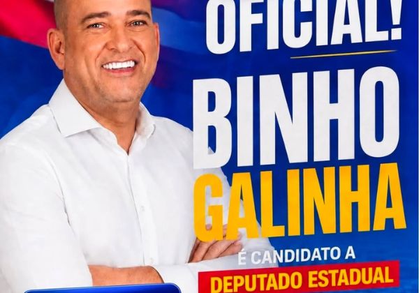 Preso e condenado a 36 anos, Binho Galinha registra candidatura à reeleição na Alba