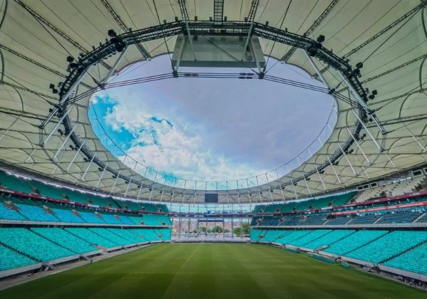 Bahia volta a cobrar melhorias no gramado da Arena Fonte Nova após críticas de Ceni