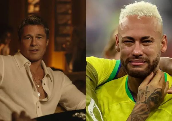 Brad Pitt diz que daria aulas de atuação a Neymar para 'simular faltas'
