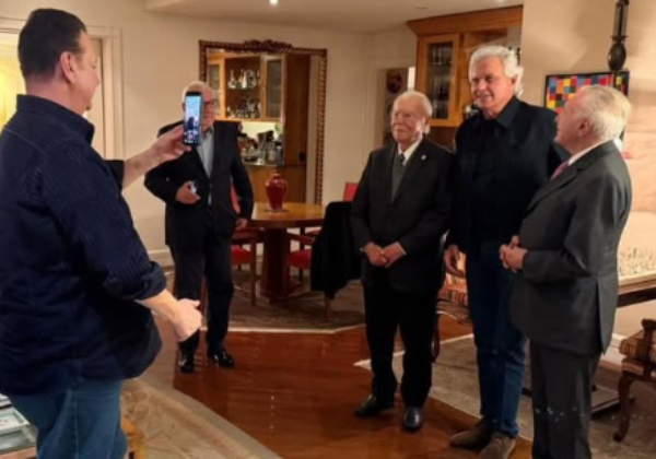 Candidato de ACM Neto, Caiado se reúne com Sarney e Temer e sinaliza aproximação com MDB