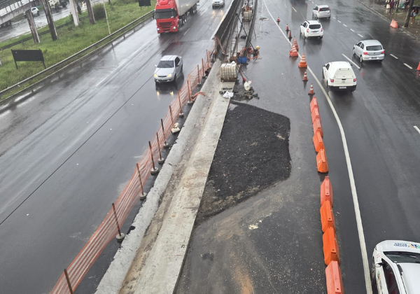 DNIT conclui reparo em trecho da BR-324, mas investiga infiltração em galeria subterrânea