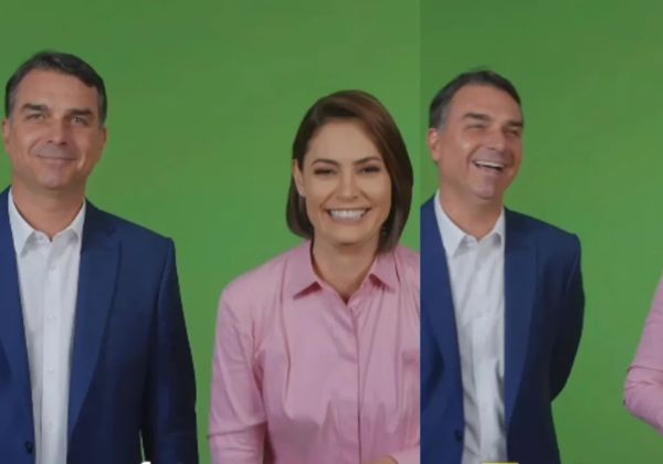 Michelle Bolsonaro publica vídeo de bastidores ao lado de Flávio em sinal de reaproximação