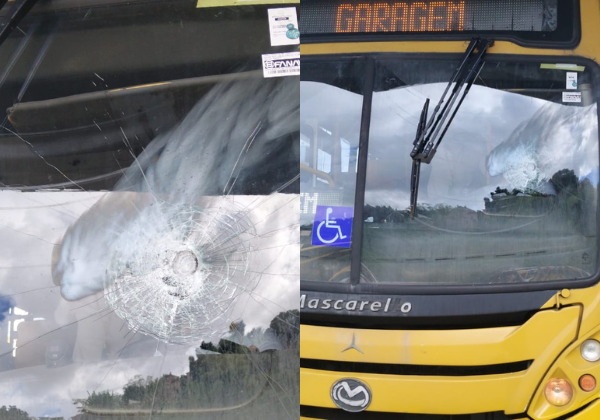 Quatro ônibus são alvo de vandalismo durante Ba-Vi