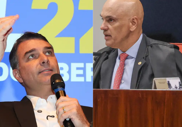 Flávio Bolsonaro defende renúncia de Alexandre de Moraes após revelações sobre Banco Master