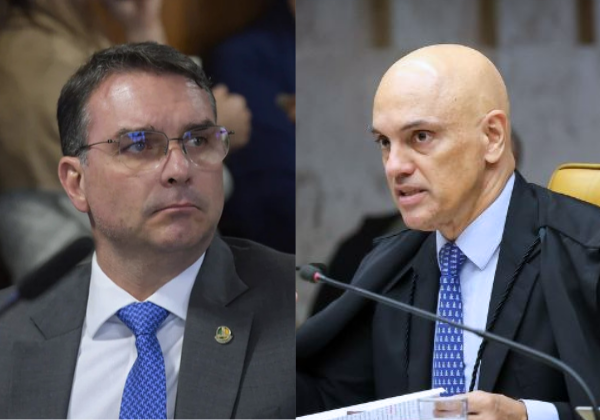 Flávio Bolsonaro defende saída de Moraes do STF: ‘Não tem condições’