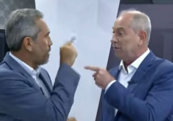 Ciro Gomes e Elmano batem boca e trocam acusações durante debate