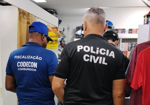 Mais de 8,5 mil produtos falsificados são apreendidos em Salvador e Lauro de Freitas