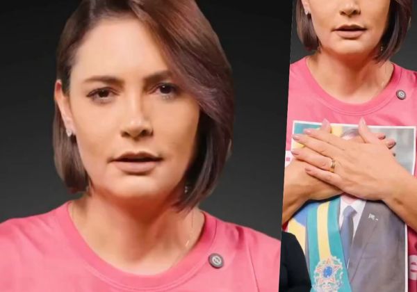TRE-DF libera propaganda eleitoral de Michelle com imagem de Jair Bolsonaro