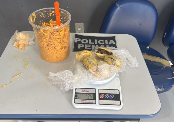 Mulher é presa ao tentar entrar em presídio na Bahia com drogas escondidas em estrogonofe de frango