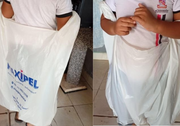 Criança autista de 6 anos é enviada para casa com saco plástico e fralda suja no interior na Bahia