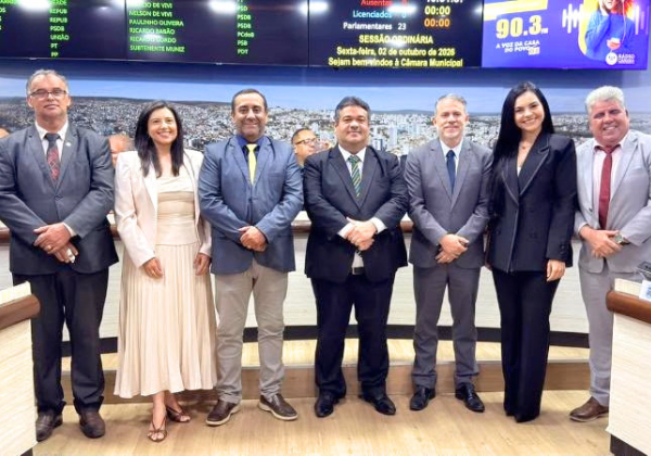 Ivan Cordeiro é reeleito presidente da Câmara de Conquista para o biênio 2027-2028