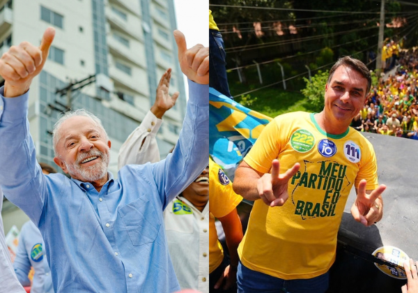Lula ultrapassa Flávio Bolsonaro e passa a liderar votação no exterior