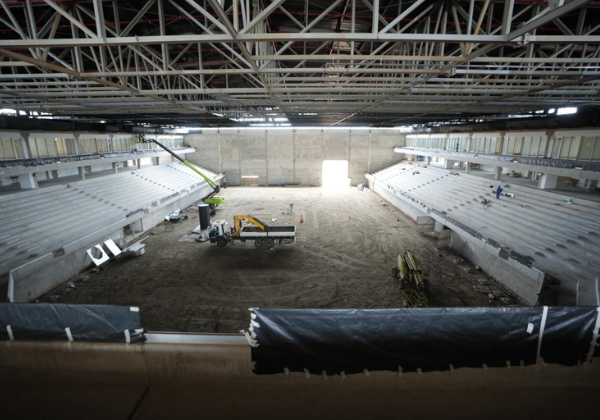 Arena multiuso Balbinão tem 80% das obras concluídas e deve ser inaugurada no início de 2027