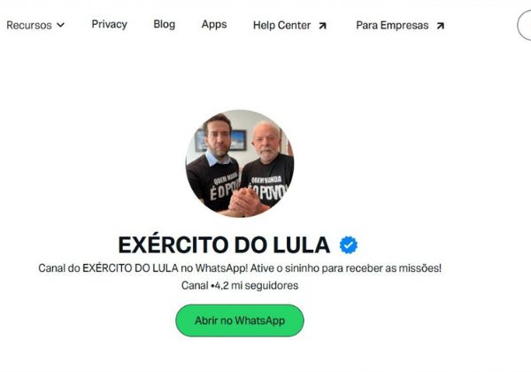 Campanha de Lula registra canal ‘Exército do Lula’ no TSE após disputa judicial