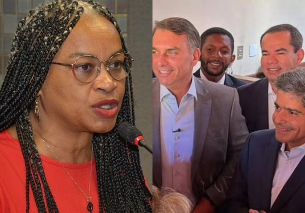 ‘Quer vencer o povo baiano pelo cansaço’, afirma deputada sobre aliança entre ACM Neto e Flávio Bolsonaro