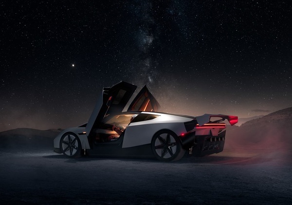 Tesla apresenta carro que pode flutuar e dirigir de ponta-cabeça
