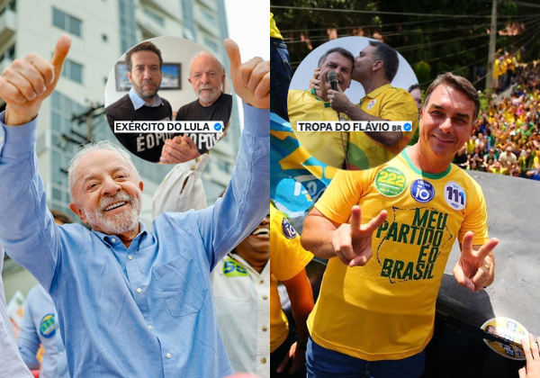 Canal ‘Exército do Lula’ bate 7 milhões; ‘Tropa do Flávio’ soma 2 milhões