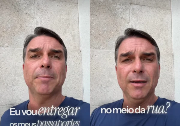 Flávio Bolsonaro diz ter sido intimado a entregar passaportes à PF por ordem de Moraes