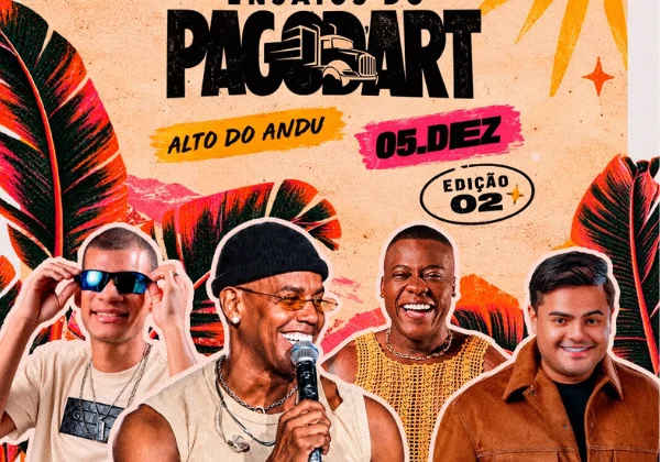 Pagod’art anuncia segunda edição dos ensaios de 2026 com Escandurras, Heitor Costa e Eduardinho dos Teclados