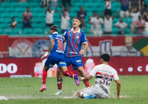 Bahia vence São Paulo na Fonte Nova e alcança 6ª posição do Brasileiro